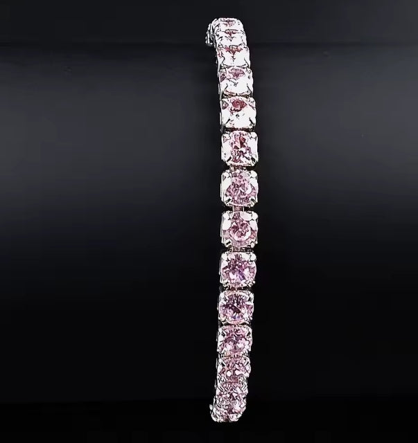 Pink Tennis Bracelet