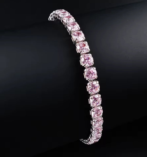 Pink Tennis Bracelet