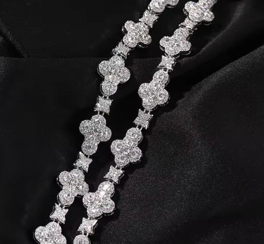 Ice Crystal Zirconia Star Chain